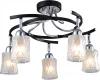 89402-5 chrome + wengue Потолочная люстра N-Light 89402 89402-5 chrome + wengue