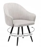00-00073873 Стул DikLine 439 поворотный, C103 крем, ножки черные арт.00-00073873