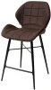 UDC8238COW#800 Полубарный стул M-City MARCEL COWBOY-#800 темно-коричневый (H=65cm), ткань микрофибра
