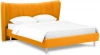 574770 Кровать Queen II Agata L ОГОГО (арт.574770), (Ткань/Желтый)