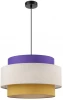 8281/4 Подвесной светильник Lumion Palermo 8281/4 черный/фиолетовый/бежевый/желтый, металл/текстиль E14 4*40W 220V (на проводе, круглые)