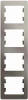 GSL001208 Рамка на 4 поста (платина) Systeme Electric Glossa GSL001208