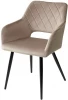 628M03730 Стул ALLY BLUVEL-40 бежевый / черный каркас