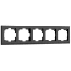W0051808 Рамка на 5 постов Stark (черный) Werkel W0051808 (a050926)