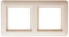 KD-2B-28 Рамка на 2 поста (слоновая кость) IP44 Systeme Electric W59 KD-2B-28
