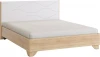 SMZ-06.1623 Зара Кровать с основанием Комфорт 160х200 см, цвет дуб сонома/белый Mebelson (арт.SMZ-06.1623)