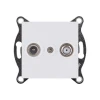 REA-035WM Розетка двойная TV (мама) + спутниковая SAT белый матовый Kollinger REA-035WM для Aspekt, Eleganz, Reflex