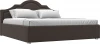 123047 Кровать интерьерная Афина 180 (Коричневый/Рогожка) Лига Диванов арт.123047