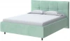 2023412 PROxSON Кровать Lino без основания (Ткань: Велюр Teddy Мятный) 180x190