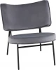 УТ000039114 Кресло District Lounge велюр серый Stool Group (арт.УТ000039114)