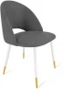 6387369803 Стул SHT-ST34/S129 платиново-серый/белый муар/золото Sheffilton 6387369803