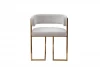GY-85040 GY-85040 Стул велюр светло-серый/матовое золото 60*55*73см Garda Decor