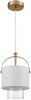 6593/1 Подвесной светильник Lumion Jane 6593/1 латунь/белый, металл/текстиль, стекло E14 1*40W 220V (на проводе, круглые)
