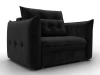 136996 Кресло Лига-100 НПБ (ДСП,Фанера,Велюр/Черный) Лига Диванов 136996