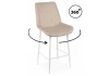 632601 Барный стул Седа 360 бежевый (zd 210) / белый np 632601
