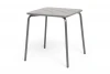 MT22303-L70 D-Grey "Гелиос" стальной квадратный стол 70х70см, цвет темно-серый 4SIS УТ-00012369