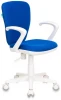KD-W10AXSN/26-21 Кресло детское Бюрократ KD-W10AXSN синий 26-21 крестовина пластик пластик белый