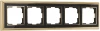 WL17-Frame-05 Рамка на 5 постов (золото/черный) Werkel WL17-Frame-05 (a037676)
