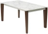 614M05909 Стол ЭЗМИР (ESMIR) 160 цвет АРАБЕСКАТО (MATTE ARABESCATO SOLID CERAMIC) / ОРЕХ, ®DISAUR M-City 64389