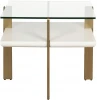 58DB-ET19263 Журнальный стол Garda Decor 58DB-ET19263 (Прозрачный,Белый)