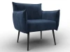 132319 Кресло Лига-083 (Фанера/Металл/Велюр/Синий) Лига Диванов 132319