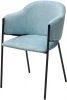 688М05707 Стул M-City ДИЛЛ, цвет RAIN 7 бриз, велюр / черный каркас