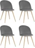 УТ000037451 Стул Лион велюр серый 4 шт Stool Group (арт.УТ000037451)