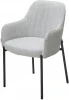 629M05431 Стул M-City WILSON Daly-11 светло-серый, ткань / черный каркас