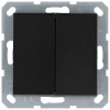 G3014B Выключатель двухклавишный перекрестный (антрацит) Jasmart G-Classic G3014B