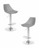 SET-2 3000-LM ROCKY, цвет сиденья серый, цвет основания хром Набор 2 шт Стул барный DOBRIN ROCKY (серый) D0000000000000013172