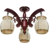 6074-3 красное дерево Потолочная люстра N-Light 6074 6074-3 красное дерево