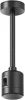 TRA156C-IPCL1-B Крепление потолочное Short 138мм с прямым коннектором питания Maytoni Accessories for tracks Flarity TRA156C-IPCL1-B (24V)