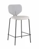 УТ000039583 Стул полубарный Masey серый с серой экокожей Stool Group арт.УТ000039583