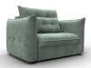 136989 Кресло Лига-100 НПБ (ДСП,Фанера,Велюр/Зеленый) Лига Диванов 136989