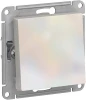 ATN000461 Выключатель встраиваемый одноклавишный (жемчужный) Systeme Electric AtlasDesign ATN000461
