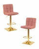 LM-5016-N_G-M_V-MJ9-32 Набор 2 шт стул барный DOBRIN GOLDIE (пудрово-розовый велюр (MJ9-32))