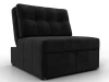 134900 Кресло-кровать Лига-107 (80) (ЛДСП,Брус,Фанера,Велюр/Черный) Лига Диванов 134900
