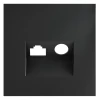 VLS002707 Накладка для розетки TV+RJ45 Voltum S70 VLS002707 (графит)