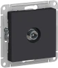 ATN001092 ТВ-розетка встраиваемая проходная (карбон) Systeme Electric AtlasDesign ATN001092