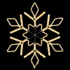 LC-13091 Светодиодная Снежинка "Кристалл" Ø0,8м Тепло-Белая, Дюралайт на Металлическом Каркасе, IP54 Laitcom LC-13091 (220V)
