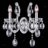 HOLLYWOOD AP2 CHROME Бра хрустальное Crystal Lux Hollywood, 2 лампы , хром с прозрачным