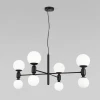 30182/8 черный Подвесной светильник Wi-Fi Eurosvet Bubble 30182/8 черный (220V, управление смартфоном, голосовое управление, умный дом - Minimir Home, Алиса, Маруся, Салют, на тросе, шарики)