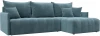 129028 Диван угловой Лига-054 НПБ угол универсальный Лига Диванов (Велюр) арт.129028