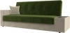 118497 Диван-книжка Лига-020 стол справа (Зеленый,Бежевый/Микровельвет) Лига Диванов арт.118497