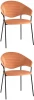УТ000037748 Стул Stool Group Алексис велюр оранжевый 2 шт арт.УТ000037748