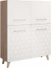 402343 Комод Woodville Мариус М-07 дуб баррик / белый матовый