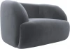 121946 Кресло Лига-041 (Серый/Велюр) Лига Диванов арт.121946
