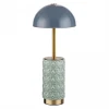 5452/5TLA Настольная лампа беспроводная Odeon Light Lulu 5452/5TLA светлая бронза/синий/зеленый/металл/керамика LED*5W 3000K