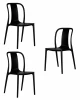 LMZL-PP669-N3_P_black Набор 3 шт Стул обеденный DOBRIN ADAM (черный) LMZL-PP669-N3_P_black Dobrin D0000000000000013352