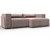 131150 Диван угловой Лига-061 угол правый (ДСП,Брус,Фанера,Велюр/Бежевый) Лига Диванов 131150